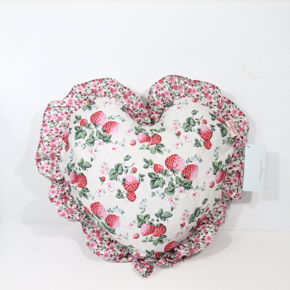 Cath Kidston Valentine's day Heart Shaped Pillow NEW Pink Shabby Chic cottage